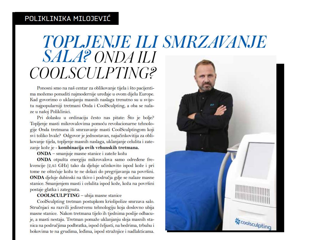 StoryBOOK: Topljenje ili smrzavanje sala? Onda ili CoolSculpting?